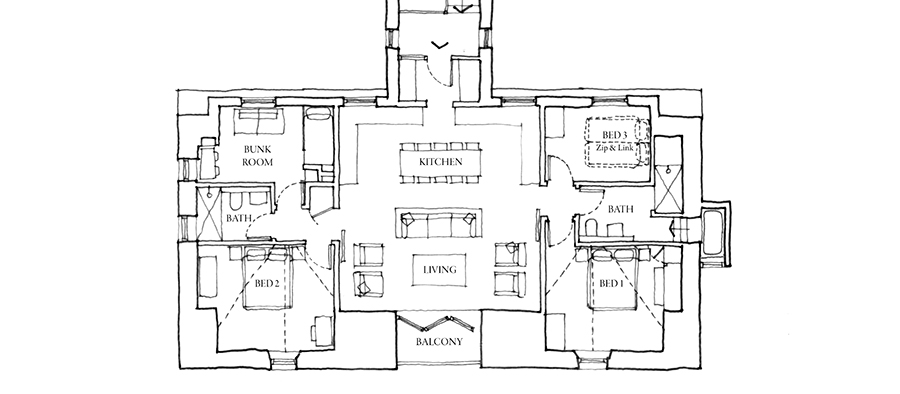 The Penthouse Floor Plan